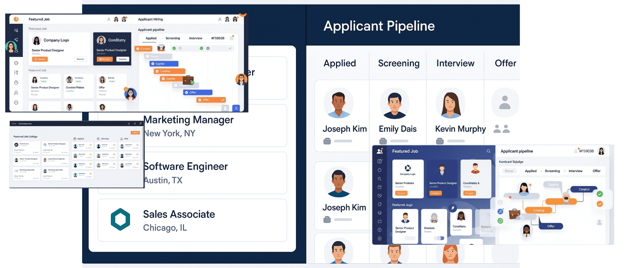Recruitment & Talent Suite Dashboard Mockup
